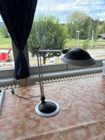 Schreibtischlampe verstellbar silber-schwarz gebraucht