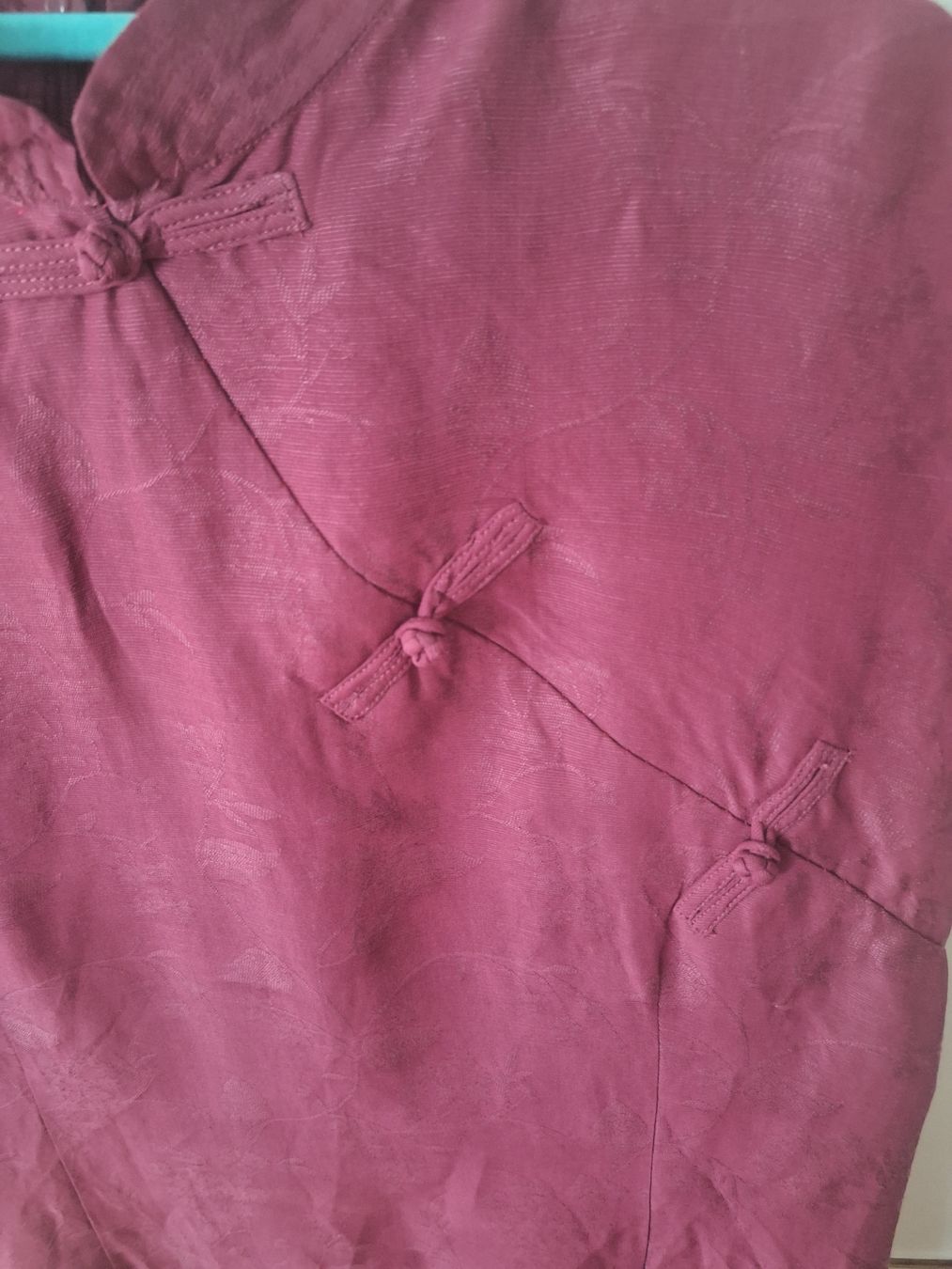 Hessnatur Kleider: Kleid bordeaux Grösse 38. Material Leinen/Seide – Gebraucht aus Glarus von goni07 2