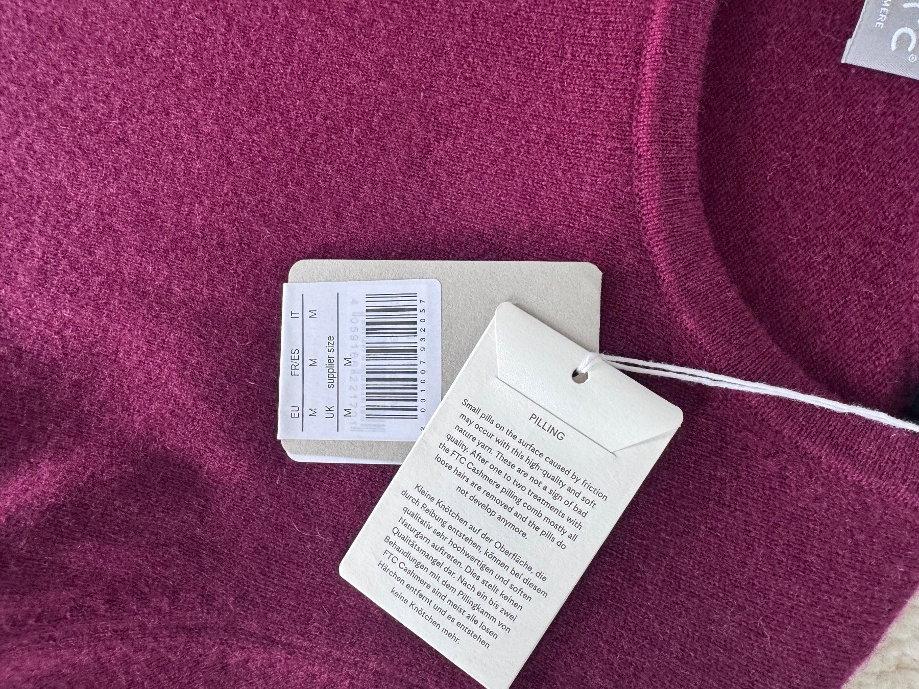 FTC Maglioni & Felpe: FTC Pullover 100% Kaschmir Beere M NEU – Nuovo (secondo la descrizione) da Zuerich venduto da Moochie 7