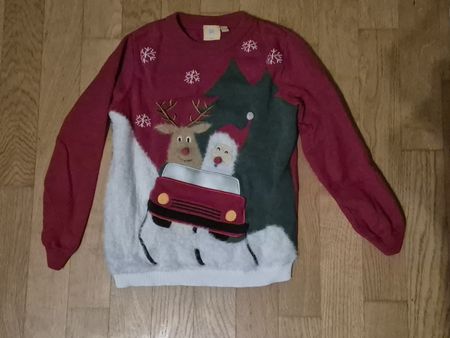 Manor Kids Christmas Sweater, size 122, fun design!