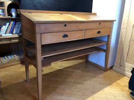 grosser antiker Stehpult, alles massiv