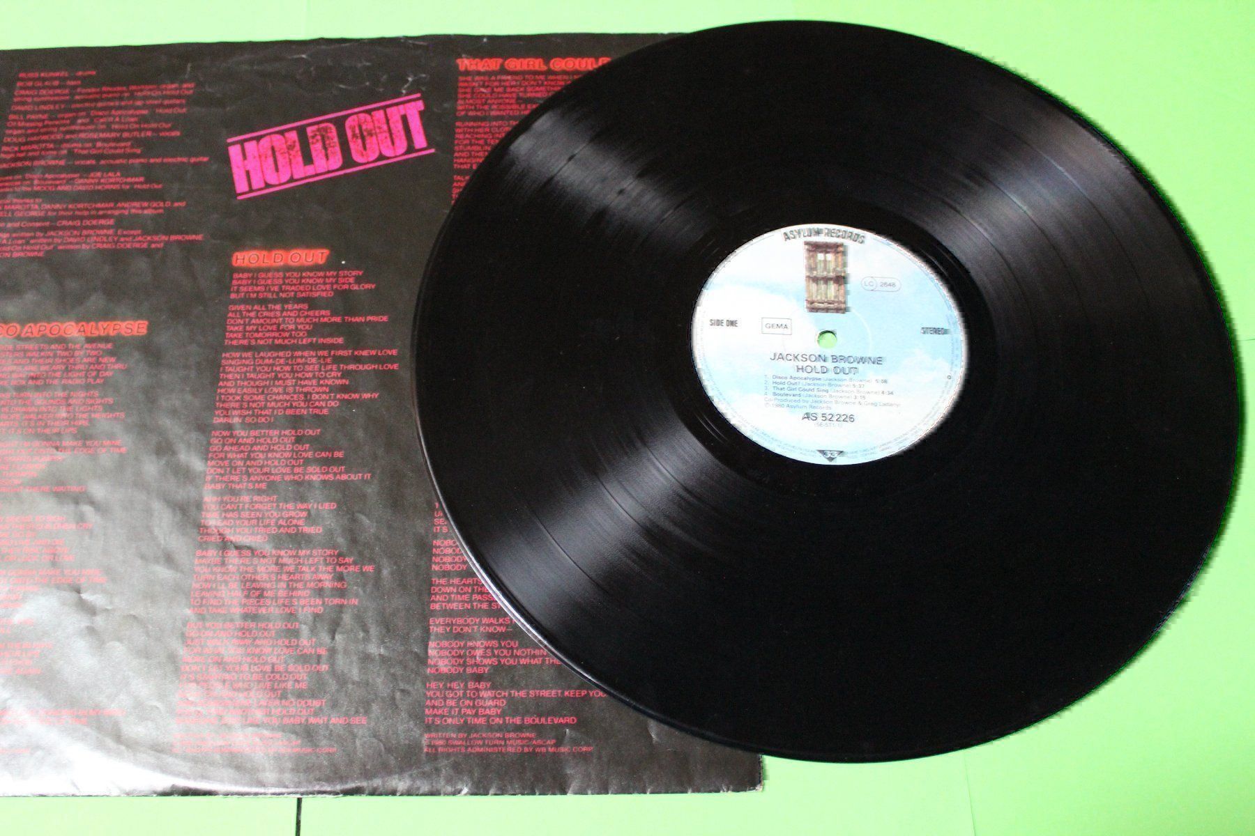 Dischi in vinile: Jackson Browne - Hold on LP Vinyl 1980 – Usato da Tübach venduto da JamesStone 3