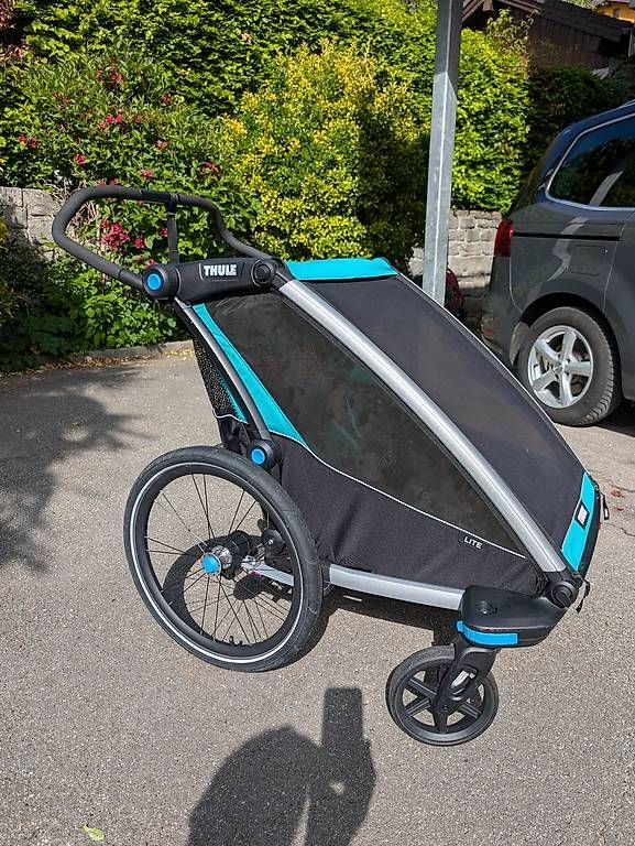 Thule Rimorchi: Fahrradanhänger Thule Chariot Lite 2 mit Joggerrad – Usato da Trimmis venduto da GianlucaB 1
