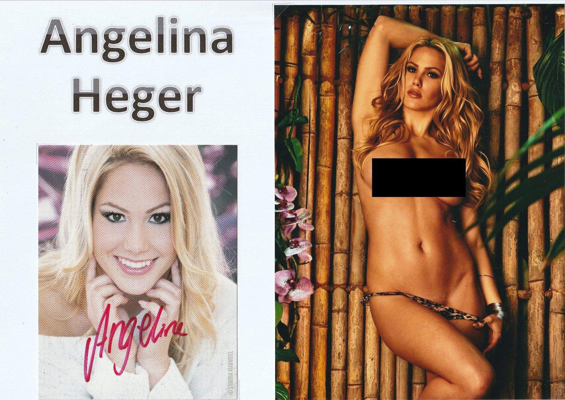 Autogramme: Angelina Heger / Originalautogramm – Gebraucht aus Schwyz von racingautographs