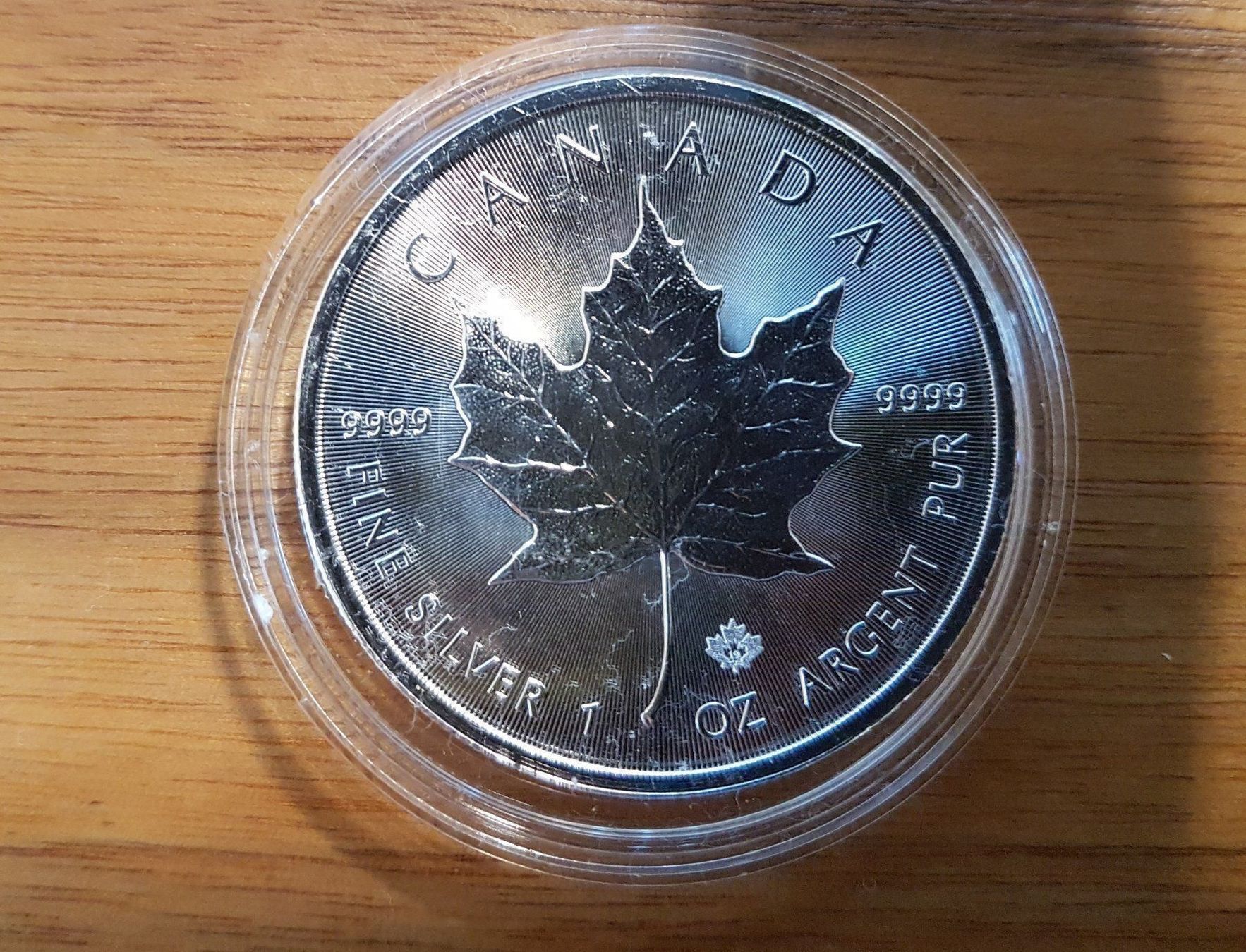 Tutti le monete: Silbermünze Maple Leaf 2019/ 1 Unze / Silber / Anlage – Nuovo e nell'imballaggio originale da Zürich venduto da Allerlei_Shop 5