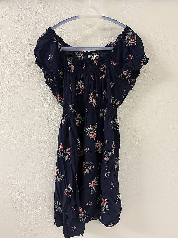 Vestiti: Blaues Kleid mit Blumen, Gr XL – Usato da Zürich venduto da mel_v8qp