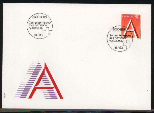 Tutti i francobolli: 1993, FDC, Einzelausgabe (Nr. 838) – Usato da Willisau venduto da Vollstempel