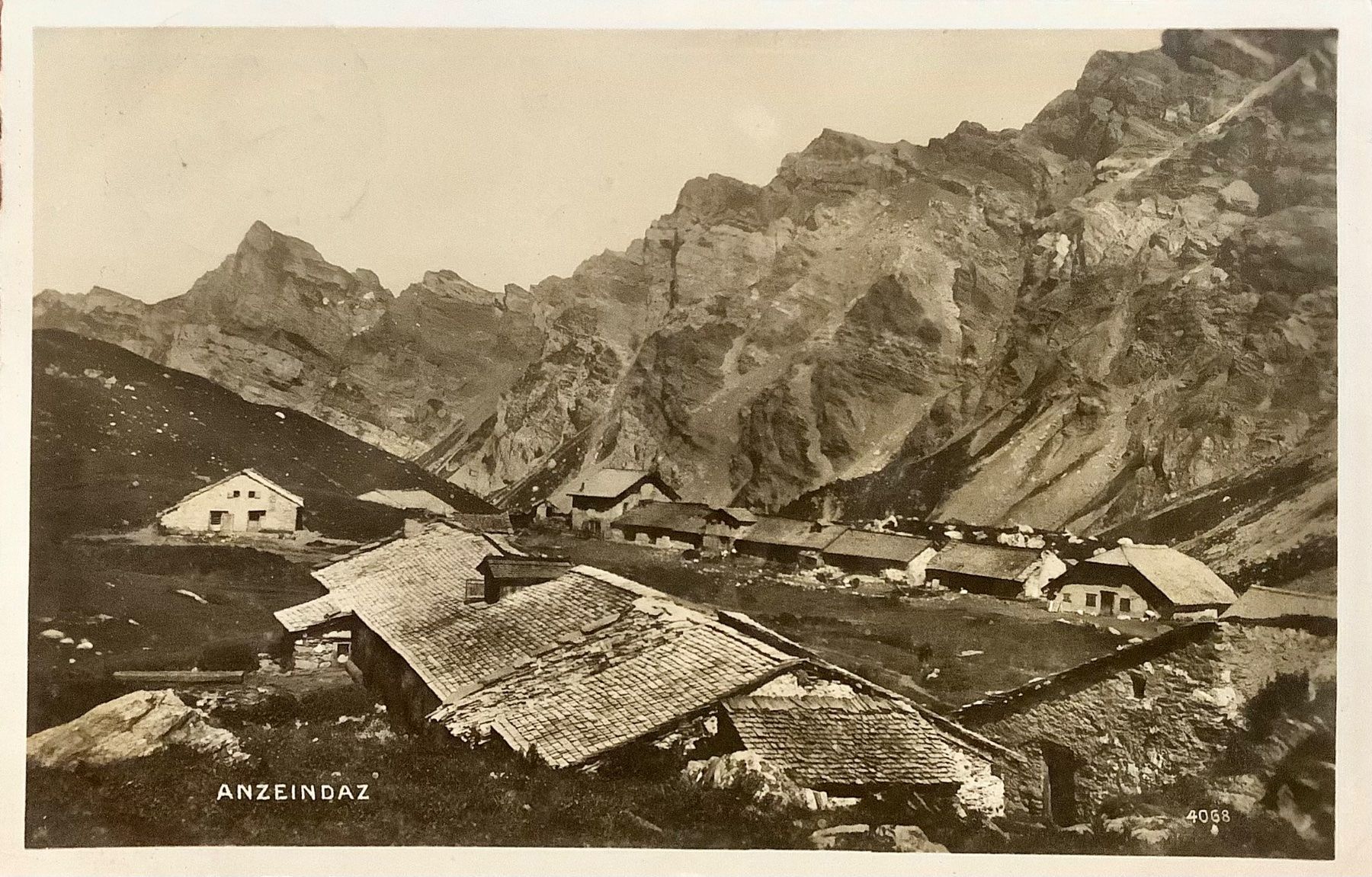 Cartoline postali: 1938 - ANZEINDAZ - Alp - Bergdorf – Usato da Root venduto da ENGLAND-TREASURES 1