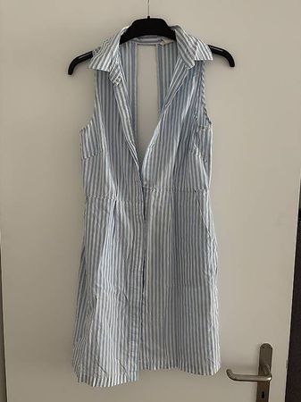 H&M Sommerkleid gestreift blau-weiss Gr. 38