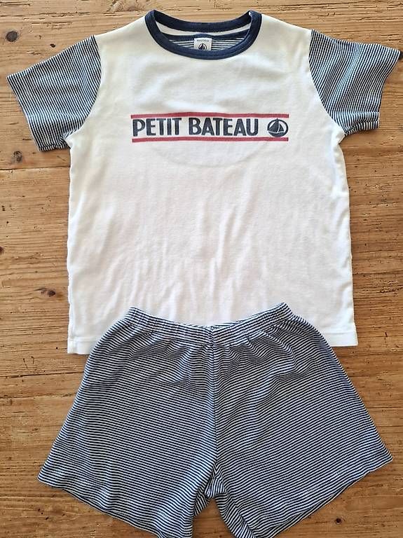 Petit Bateau Pigiama & Simili: Petit Bateau Pyjama Gr. 128 – Usato da Männedorf venduto da Einhornmama