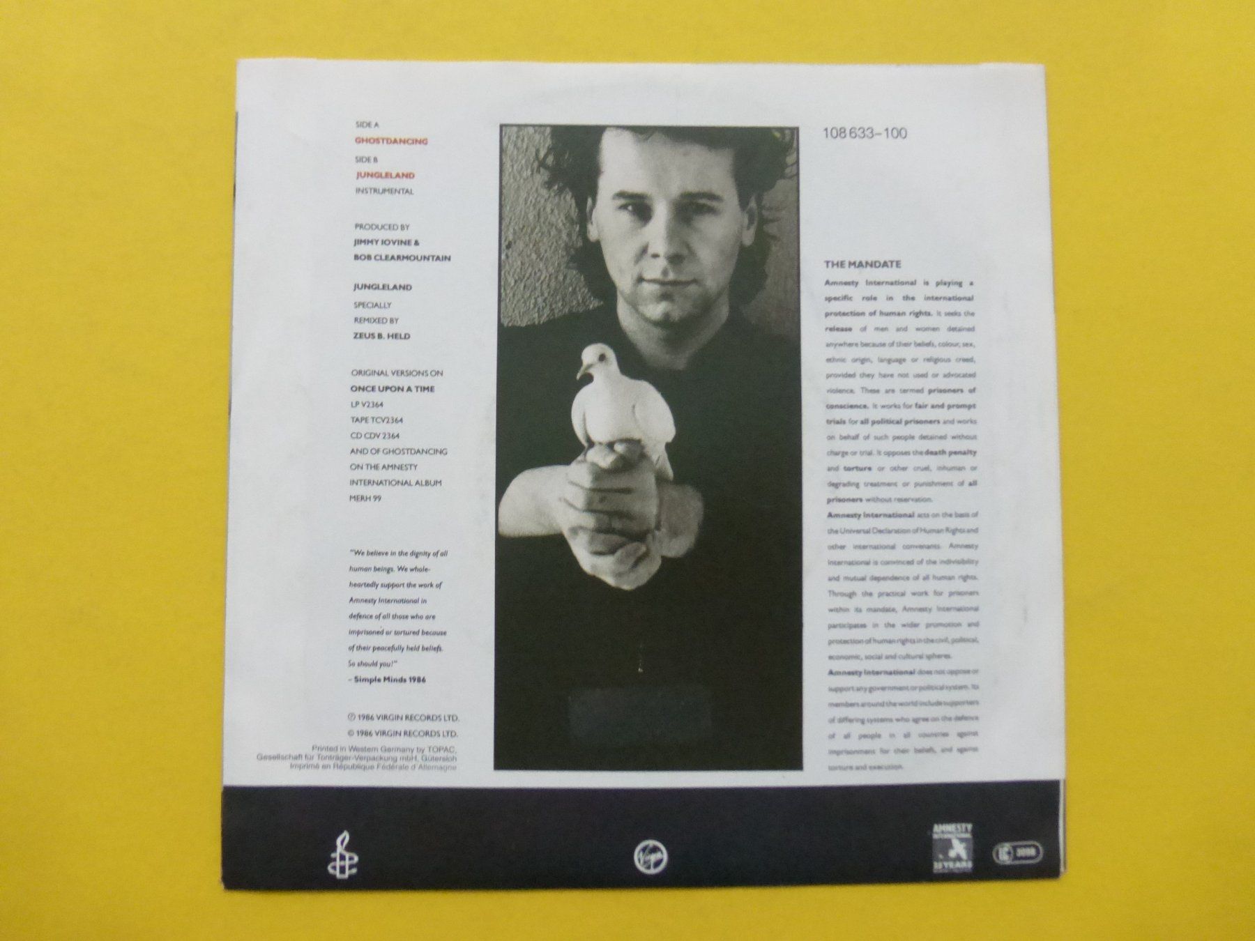 Dischi in vinile: Simple Minds – Ghostdancing – Usato da Zürich venduto da Swiss57 1