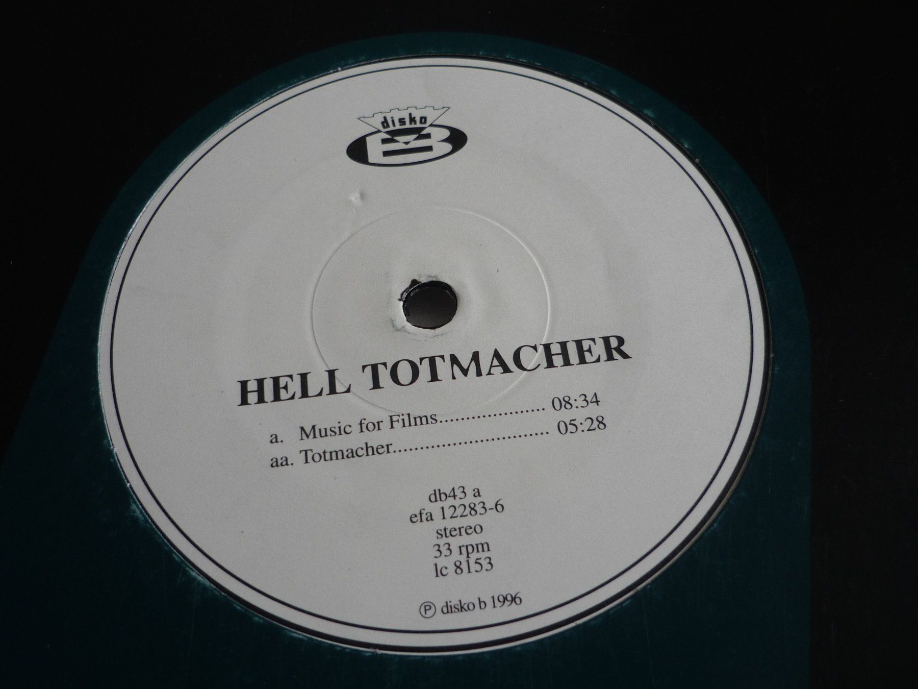 Vinyles: Rare Techno Vinyl - Dj Hell - totmacher – D'occasion à Beringen par Flatretriever 1
