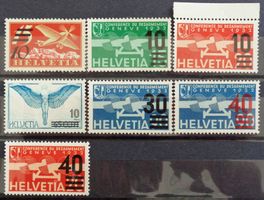 SVISLANDO 1935/1938: Série de timbres aériens surchargés **