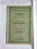 AI Appenzell Schwende Topographischer Atlas Landkarte 1929