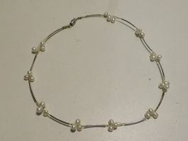 Schmuck Perlenkette - Perlenkette denke Süsswasser