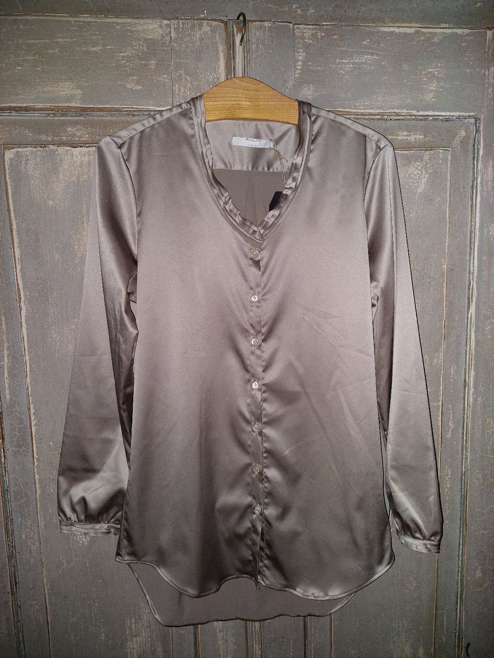 Camicette: Aglini . Bluse silberglanz XS – Nuovo e nell'imballaggio originale da Besenbüren venduto da teluride89