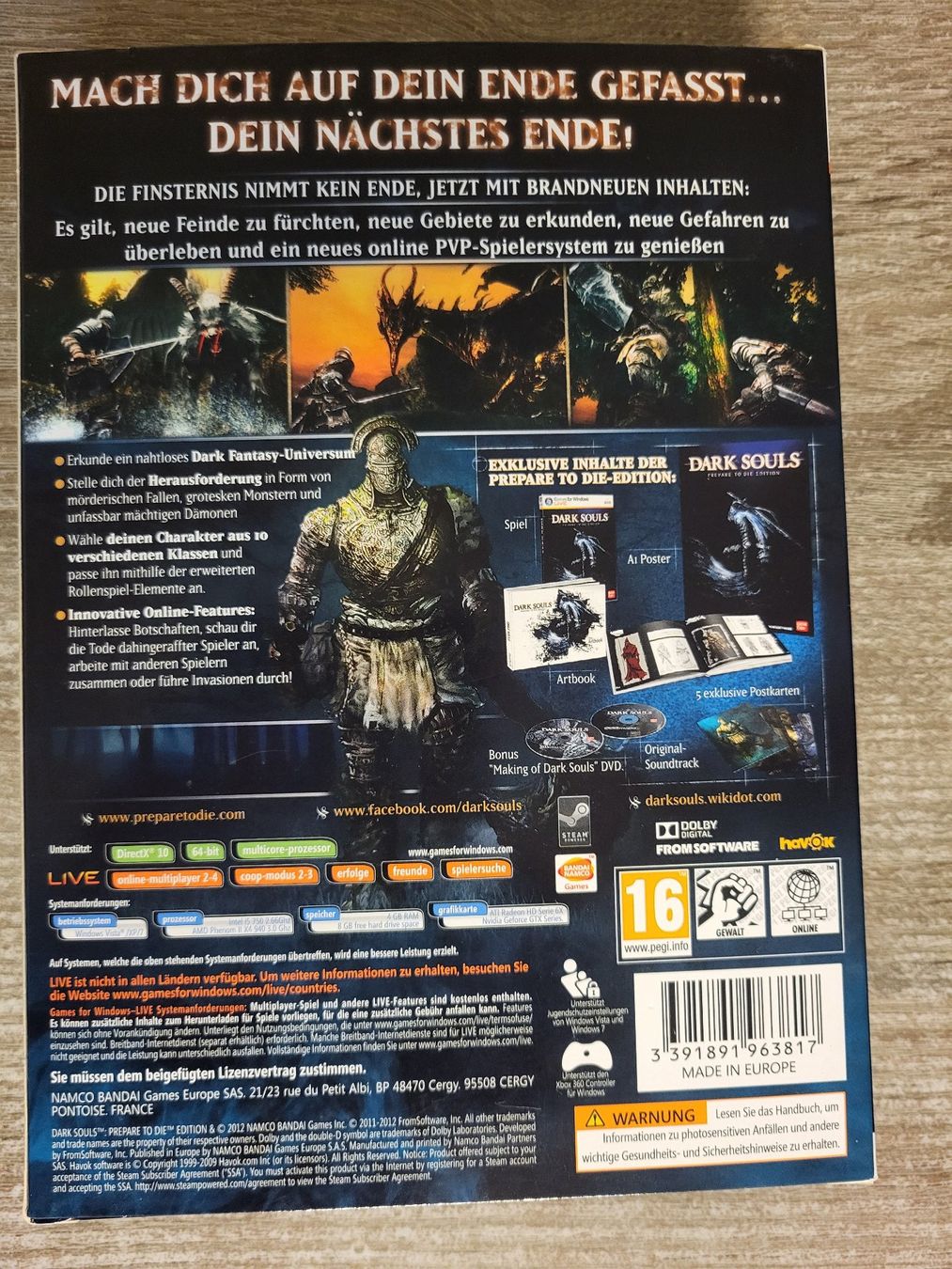 Microsoft Spiele: Dark Souls Prepare to Die Edition PC – Gebraucht aus Gossau SG von Bonitoflocken 1