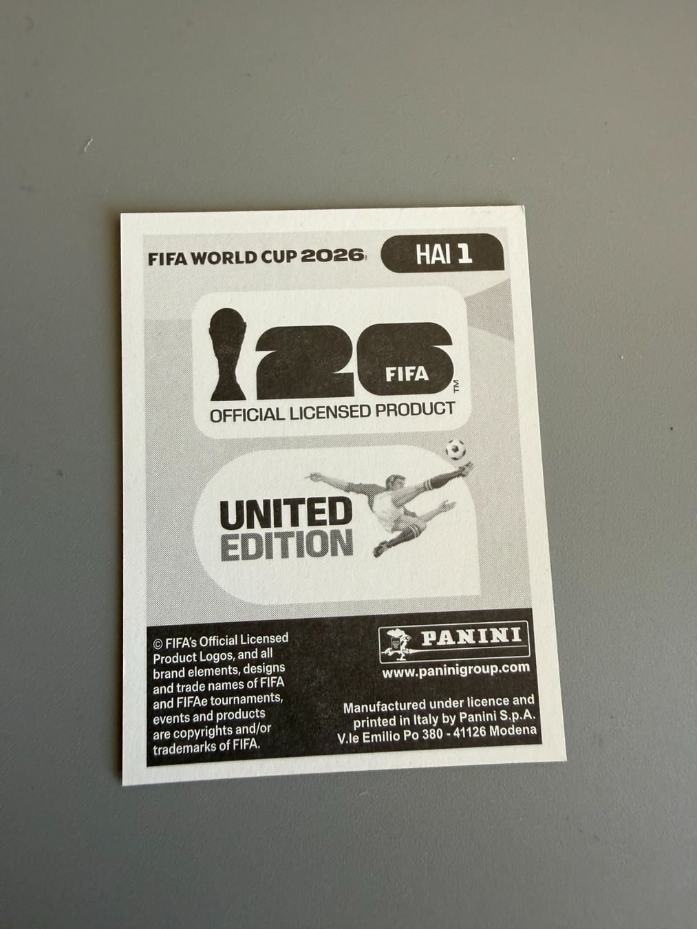 Panini Sammelbilder & Trading cards: Panini Haiti Wappen HAI1 – Gebraucht aus Liebefeld von Ronaldo-1996 1