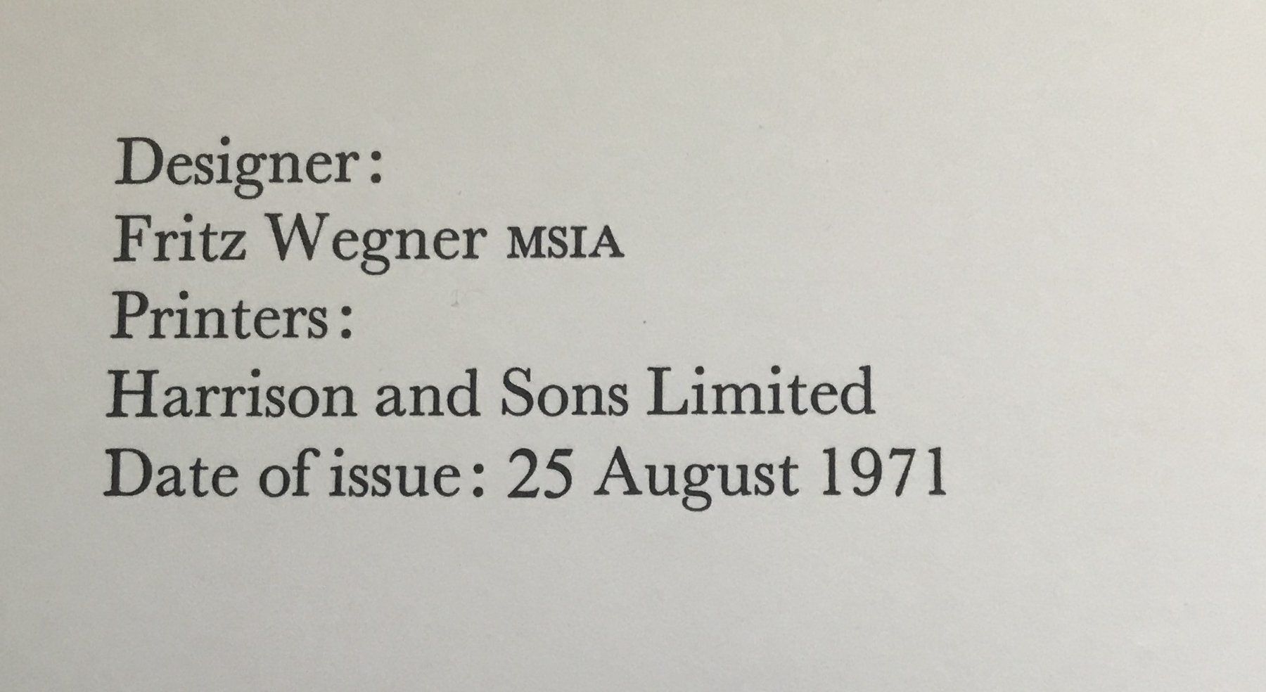 Tutti i francobolli: DESIGNER FRITZ WEGNER 25. AUGUST 1971 – Usato da Ostermundigen venduto da Kari1937 2