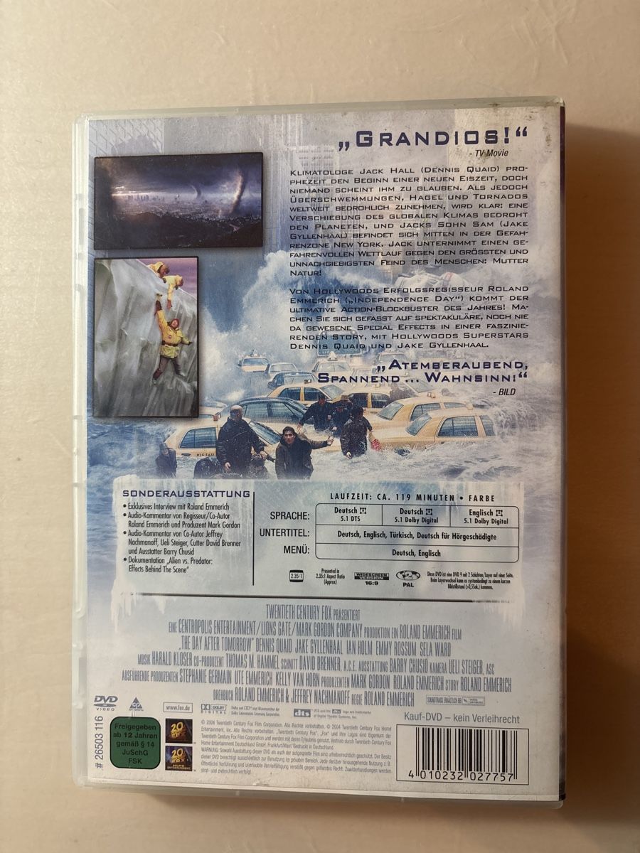 Tutti i DVDs: The Day After Tomorrow – Usato da Ruswil venduto da Slivio_ 1