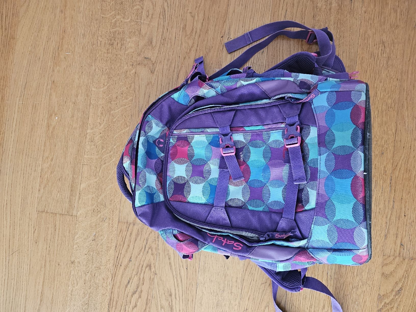 Satch Borse & Zaini: Satch Schulranzen Mädchen lila Muster – Usato da Ebmatingen venduto da Blue123456