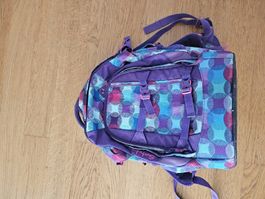 Satch Schulranzen Mädchen lila Muster