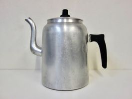 Vintage Aluminium Kaffeekanne Teekanne Bakelit