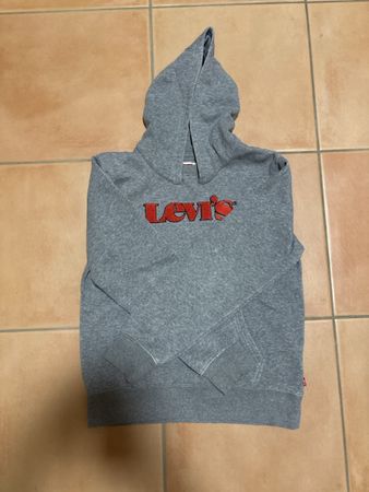 Sweat à capuche Levis gris taille 164 cm bon état