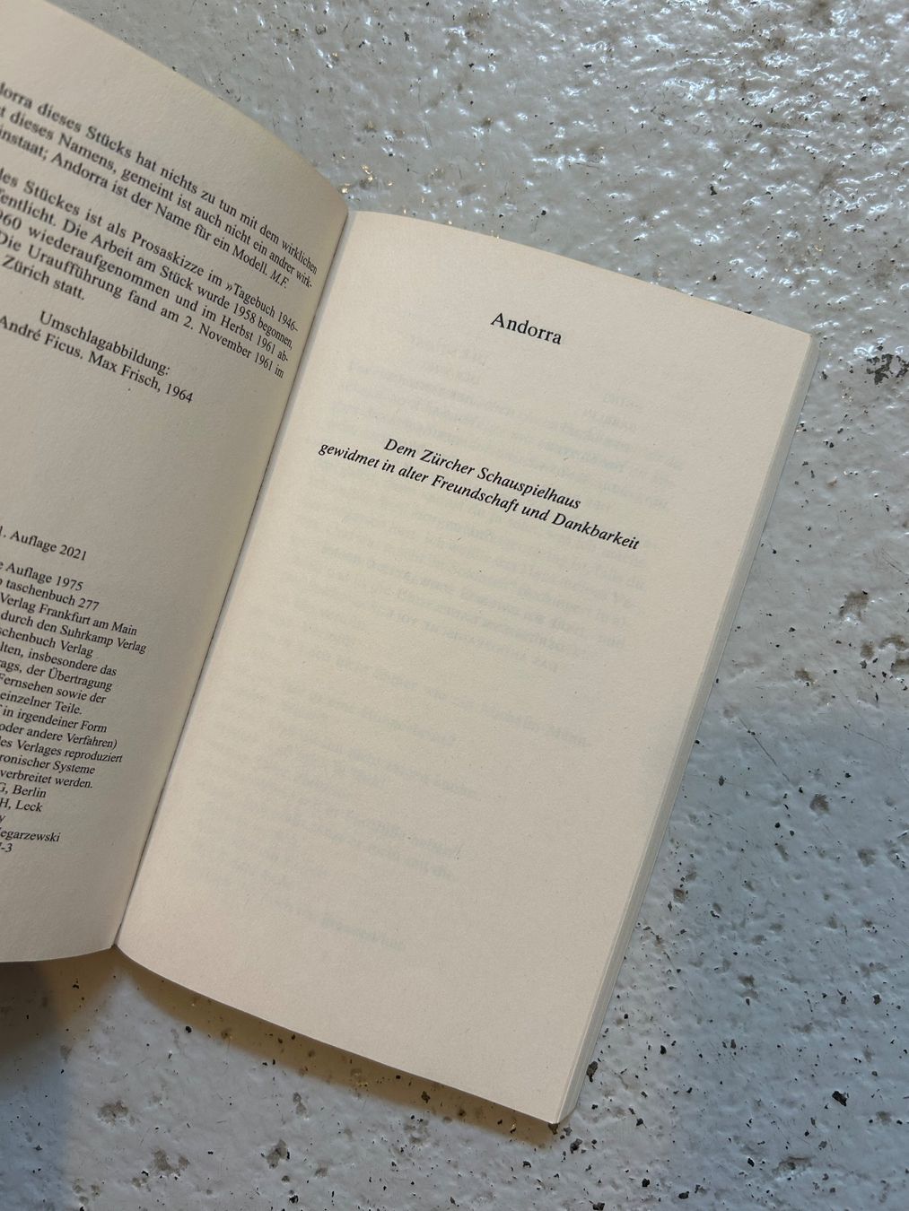 Bücher: Andorra von Max Frisch – Neu (gemäss Beschreibung) aus Wabern von belka72 1