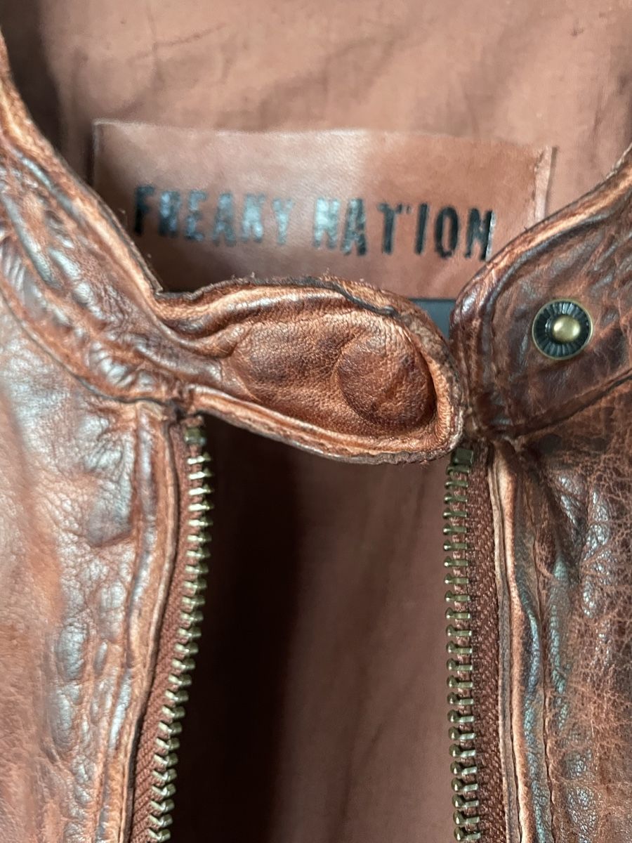 Giacche: Freaky Nation Lederjacke, Gr. M, Nile – Nuovo (secondo la descrizione) da Zollikofen venduto da Prosecco7 1