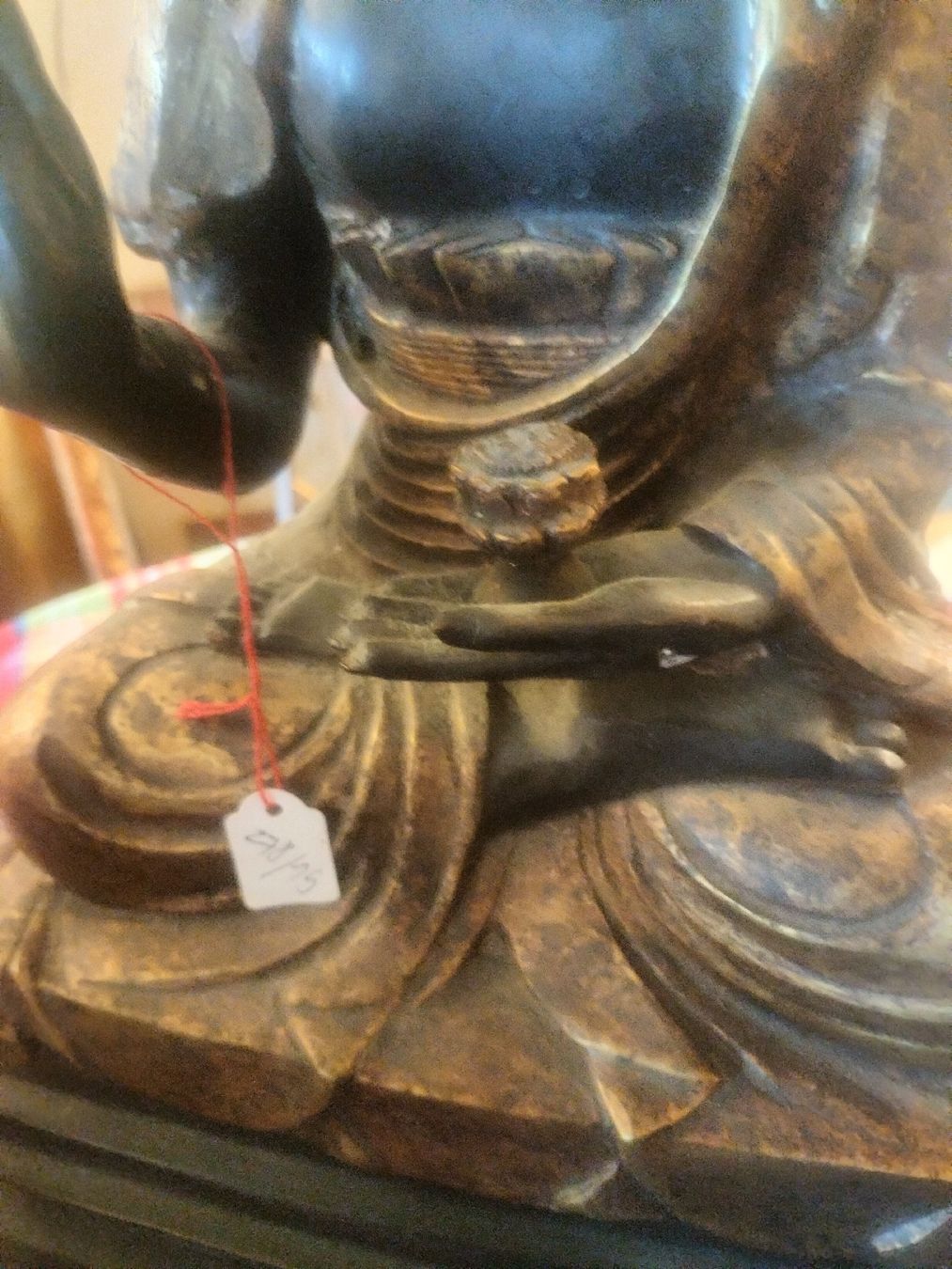 Figuren: Antike Bronze-Skulptur Buddha, – Gebraucht aus Zwingen von inf_2blh 6
