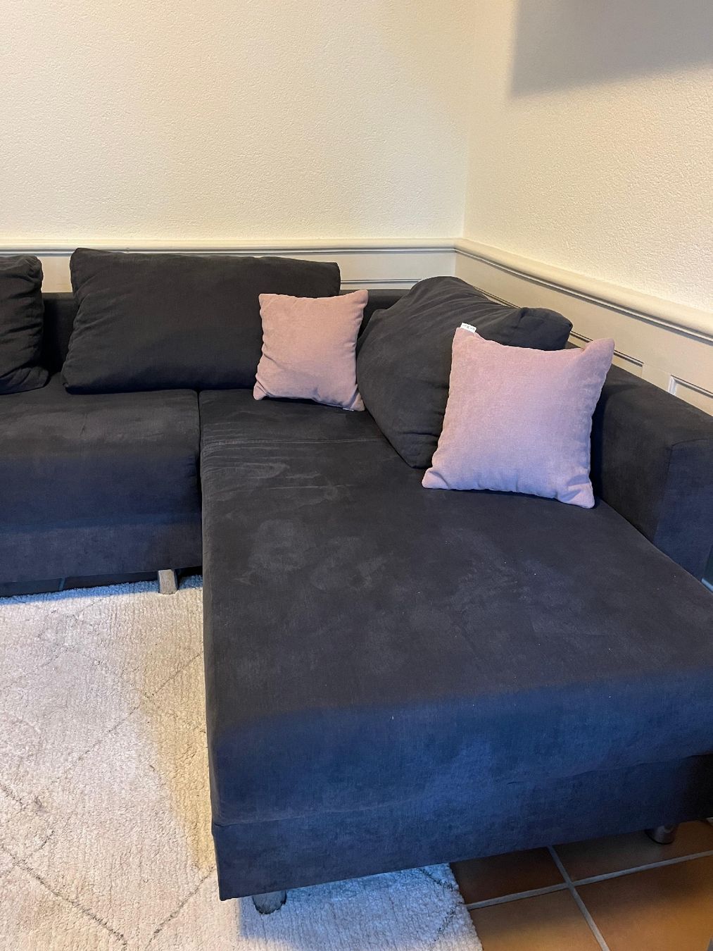 Divani: Ecksofa Dunkelgrau mit Schlaffunktion – Usato da Baden venduto da culto-11 1