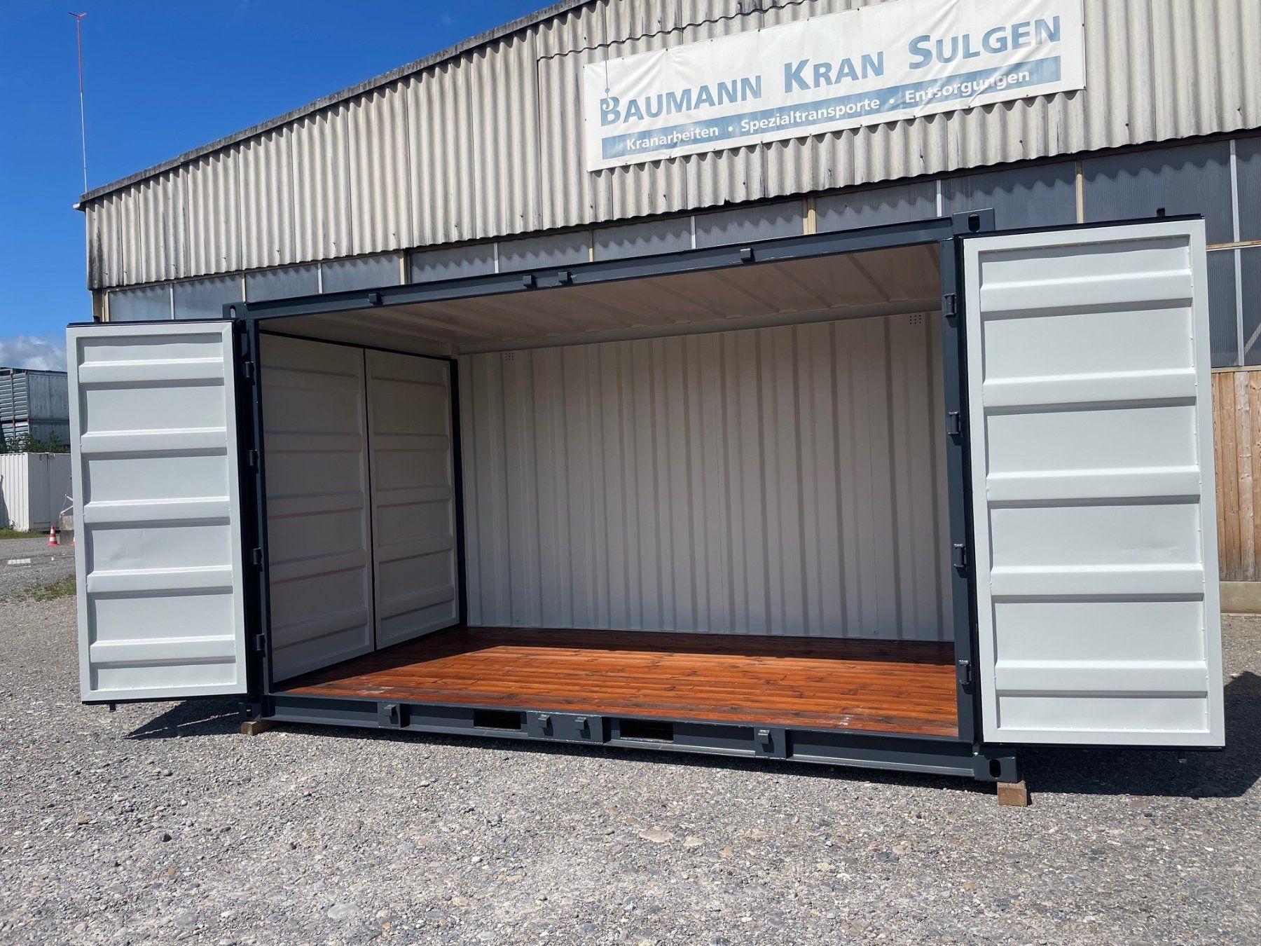 Contenitori edile: 15' Lagercontainer Open Side, Garage, Container, Lounge! – Usato da Kradolf venduto da BKSAG 6