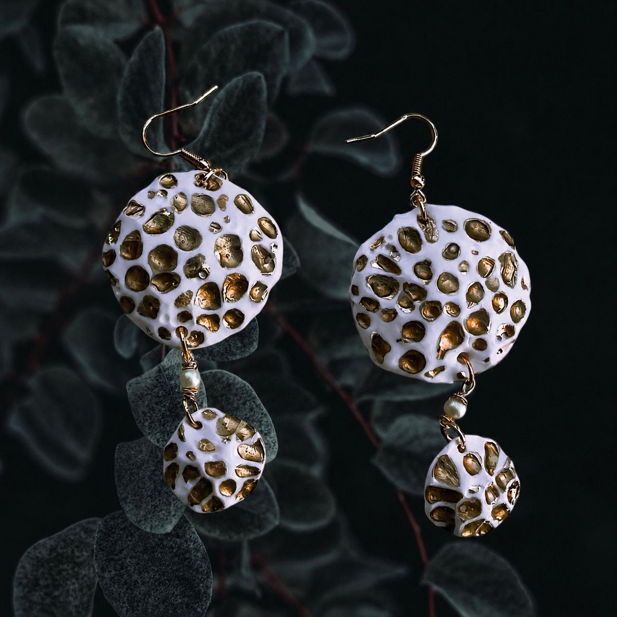 Boucles d'oreille: CORAIL BLANC DORÉ – Neuf (Voir description) à St-Saphorin-Morges par chl_s5rr