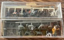 VINTAGE: H0 (1:87) Tier-Set–2x Walter Merten Berlin-West OVP