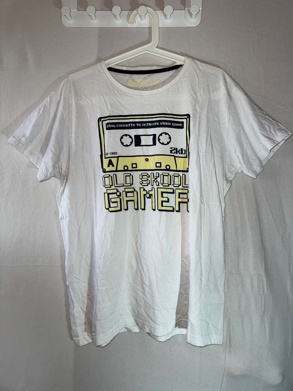 T-shirt: weisses T-Shirt Gr. L – Usato da Grosswangen venduto da SALE_SALE_SALE