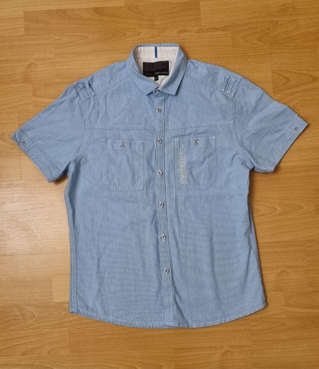 Chemise En Jean Denim Bleu Vintage C&A - Taille M (39/40) - Occasion Très Bon état
