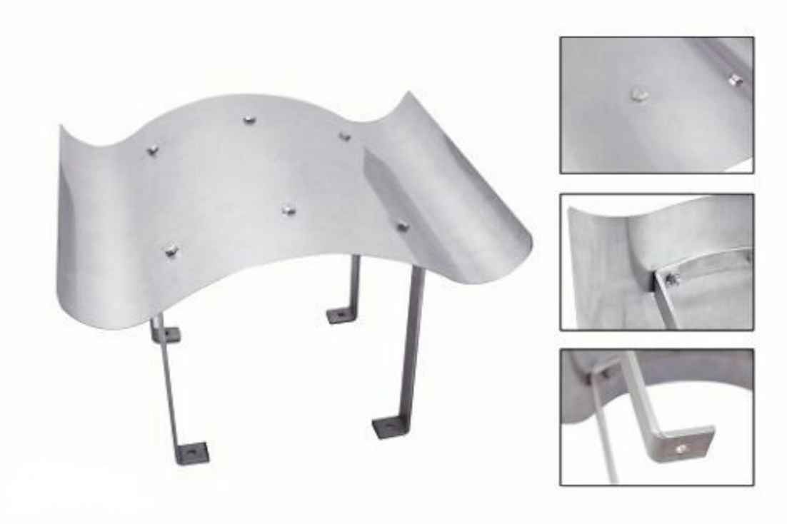 Tische: Edelstahl Schornsteinabdeckung 80x80cm – Neu und originalverpackt aus Bottighofen von zaap
