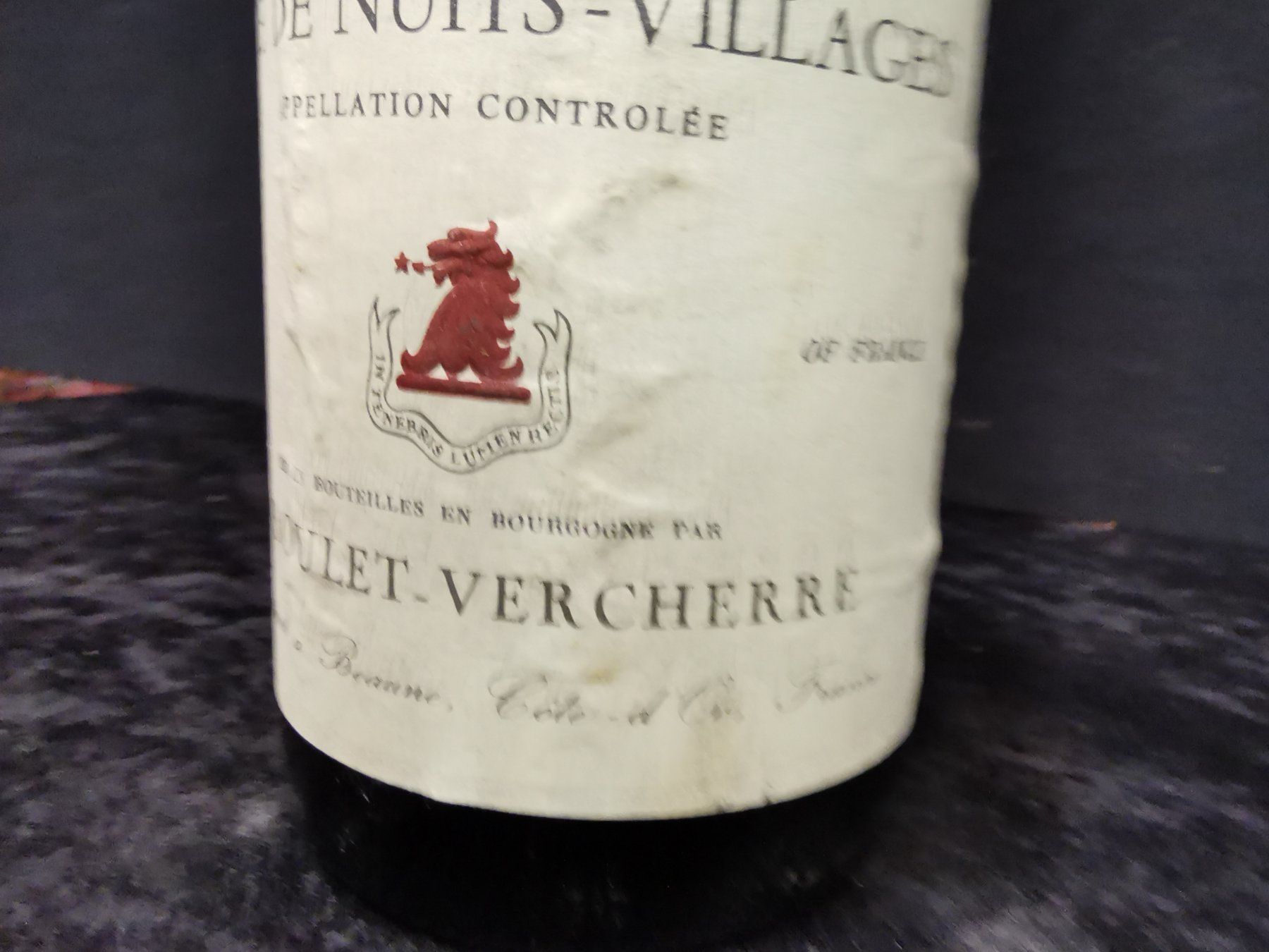 Vino: CÔTE DE NUITS-VILLAGES 1982 – Nuovo (secondo la descrizione) da Genève venduto da Leboucheoreilles 2