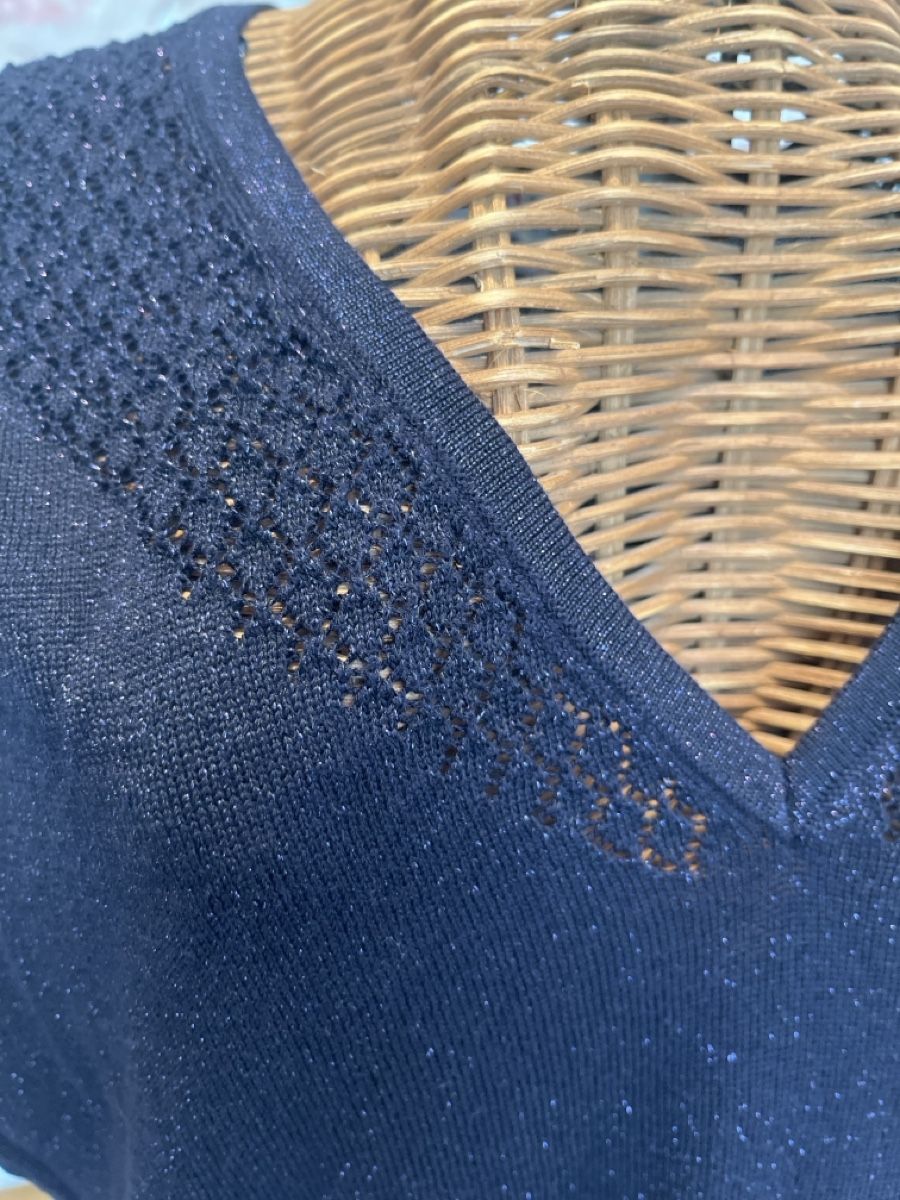 Morgan Pullover & Sweatshirts: Stricktop Morgan, dunkelblau mit Glitzer – Gebraucht aus Solothurn von Bobesch08 2