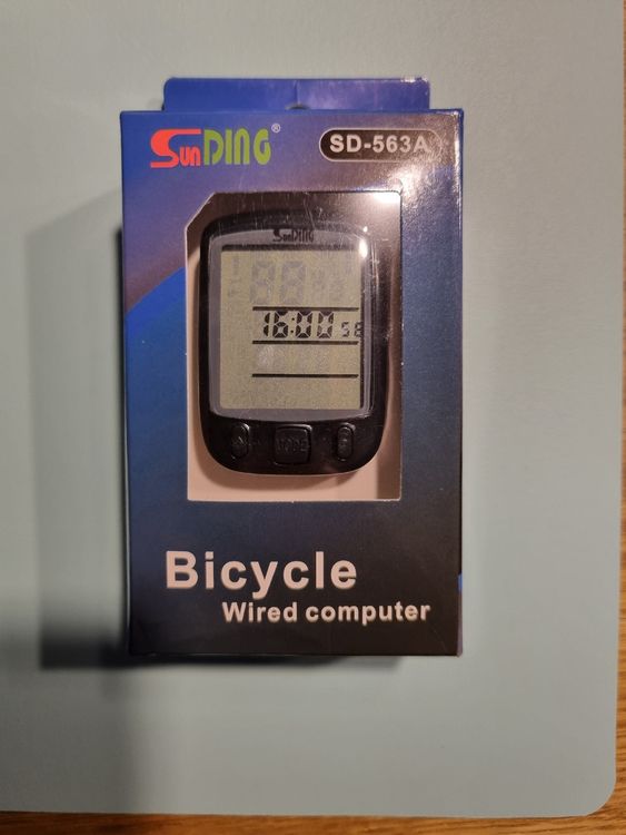 Drivstraw SD-576A Fahrradcomputer - Großes LCD Display Mit Kabel Für Tacho & Kilometerzähler