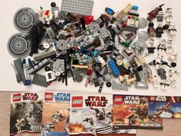 Gemischte Lego-Ersatzteile und Figuren für Star-Wars Thema