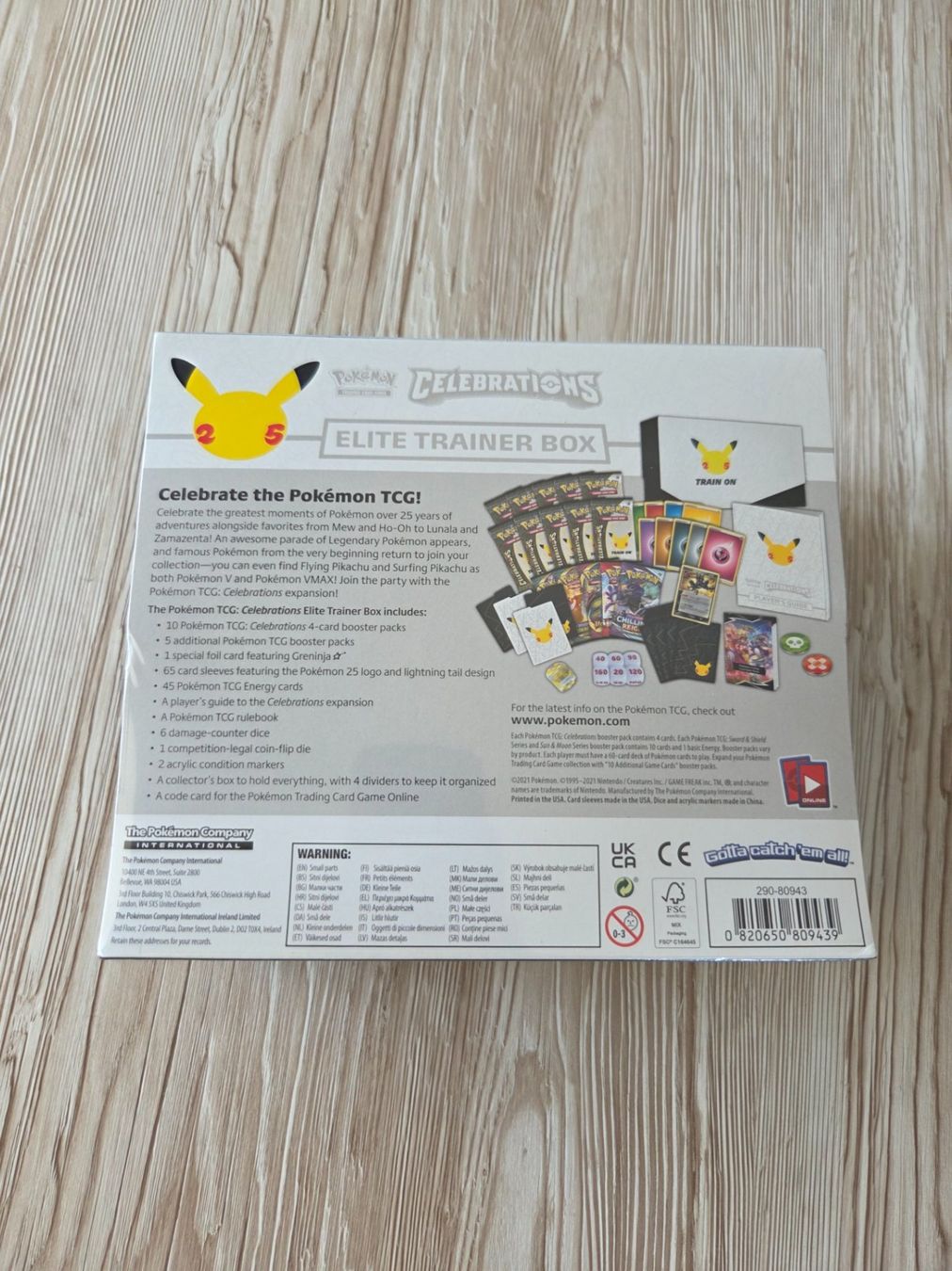Pokémon Carte collezionabili: Pokémon 25th Anniversary Celebrations ETB – Nuovo e nell'imballaggio originale da Courroux venduto da Desaleo 1
