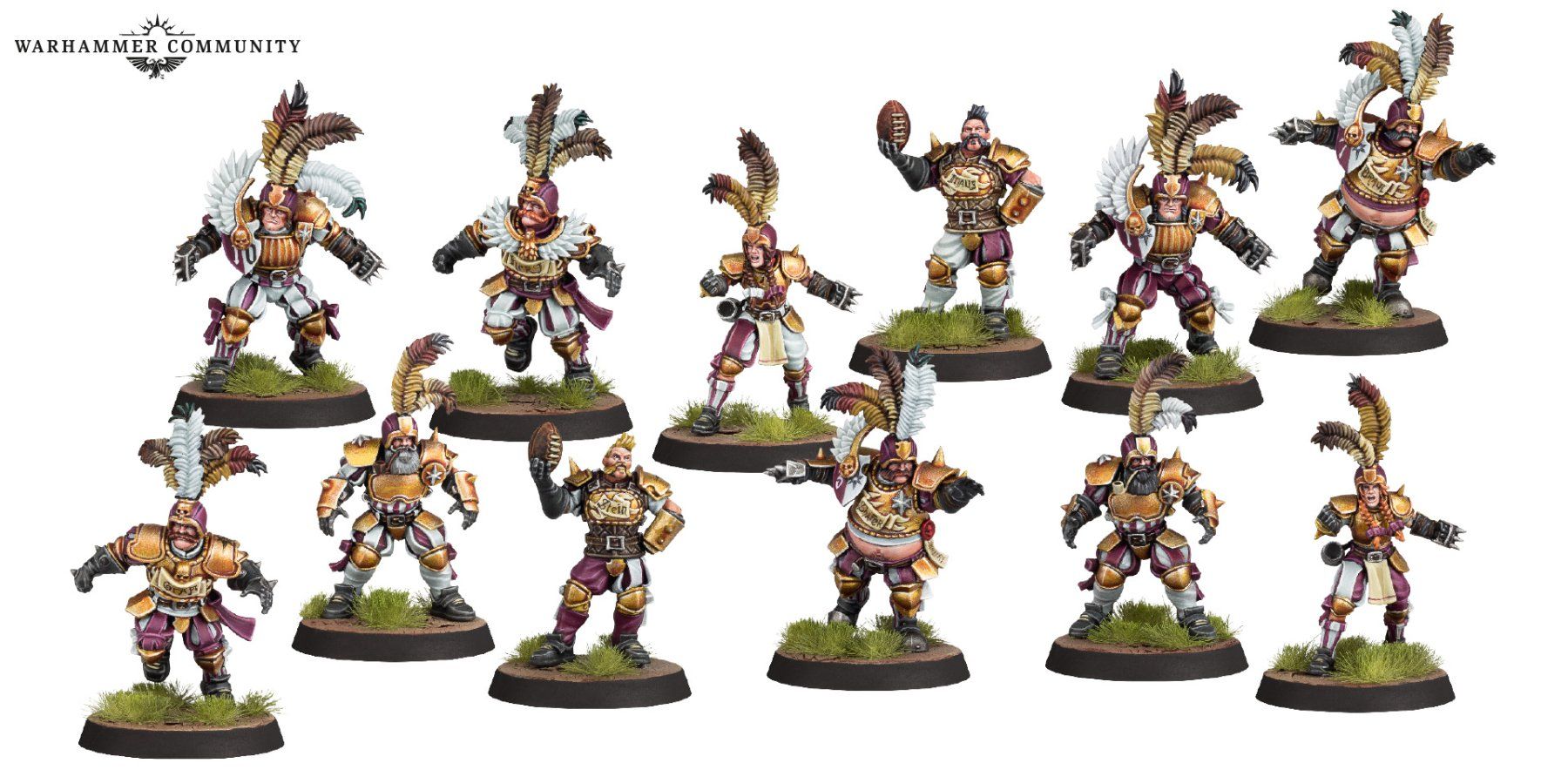 Kit di modellismo & Modellini statici: Blood Bowl - Imperial Nobility Team – Usato da Biberstein venduto da Lou13lou