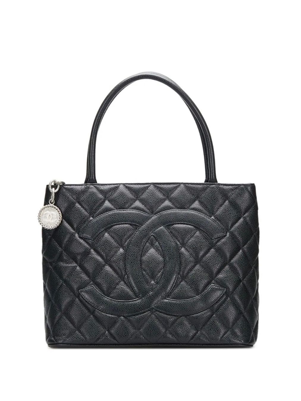 Chanel Taschen für Damen: Vintage Chanel Medaillon tote black – Gebraucht aus Zürich von ThBaem