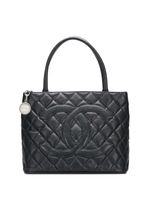 Vintage Chanel Medaillon tote black
