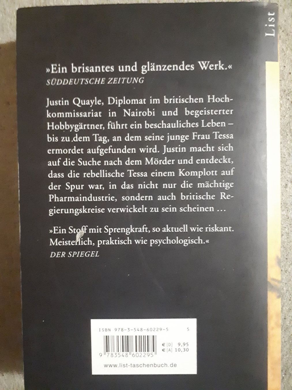 Libri: John le Carré Der ewige Gärtner – Usato da Basel venduto da Alacant 1
