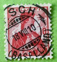  Nr.120 Brustbild der Helvetia mit Schwert GESTEMPELT    