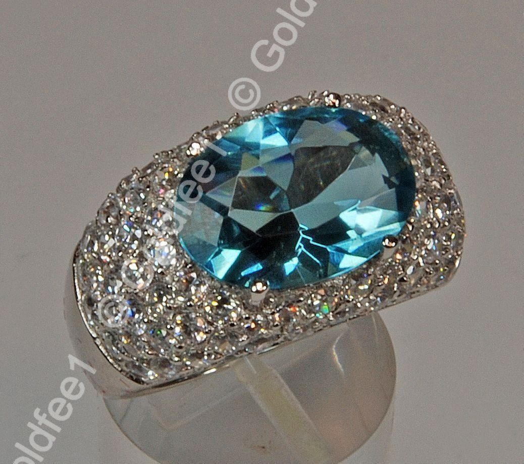 Ringe: Silberring Sky Blue Topas (925er Silber) – Neu und originalverpackt aus Oberglatt ZH von Goldfee1