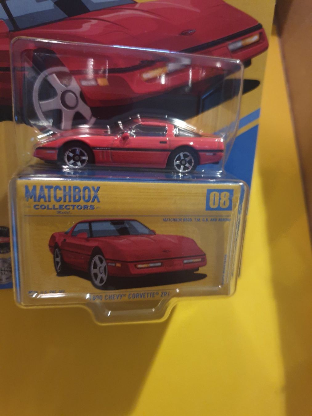 Matchbox Modellini d'auto: Matchbox 1990 CHEVY CORVETTE ZR1 – Nuovo e nell'imballaggio originale da Oftringen venduto da Rotor 5